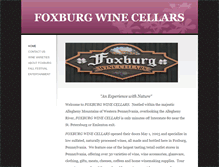 Tablet Screenshot of foxburgwine.com